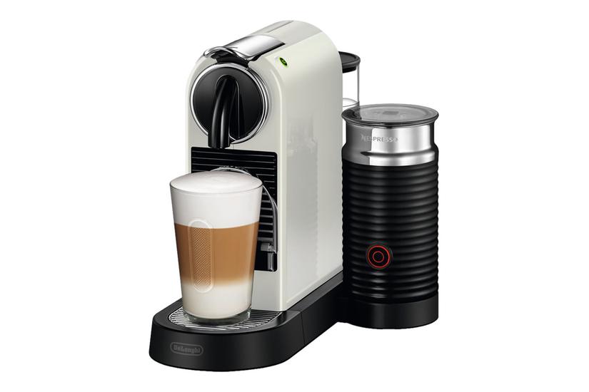 De'Longhi Nespresso CitiZ EN 267.WAE - kaffemaskine med mælkeskummer - 19 bar - hvid Husholdning og køkken > Køkkenmaskiner > Kaffemaskiner