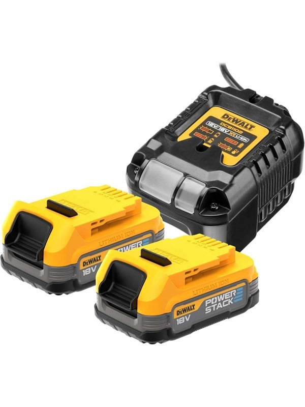 Dewalt DCB1102E2-QW Battery Set Powerstack Akku Lader