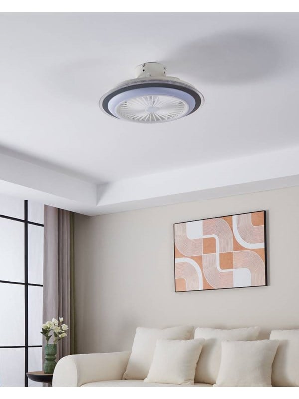 EGLO ALBUFEIRA VENTILATOR TW AC HVID/GRÅ Lamper