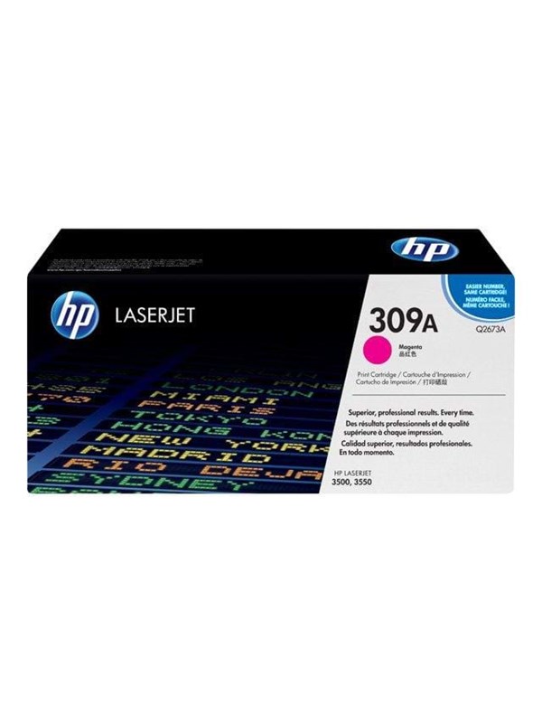 HP 309A / Q2673A - Laser Toner - Lasertoner Magenta Blaek Toner Forbrugsstoffer