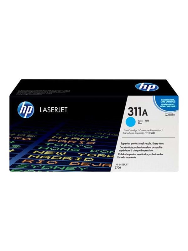 HP 311A / Q2681A - Laser Toner - Lasertoner Cyan Blaek Toner Forbrugsstoffer