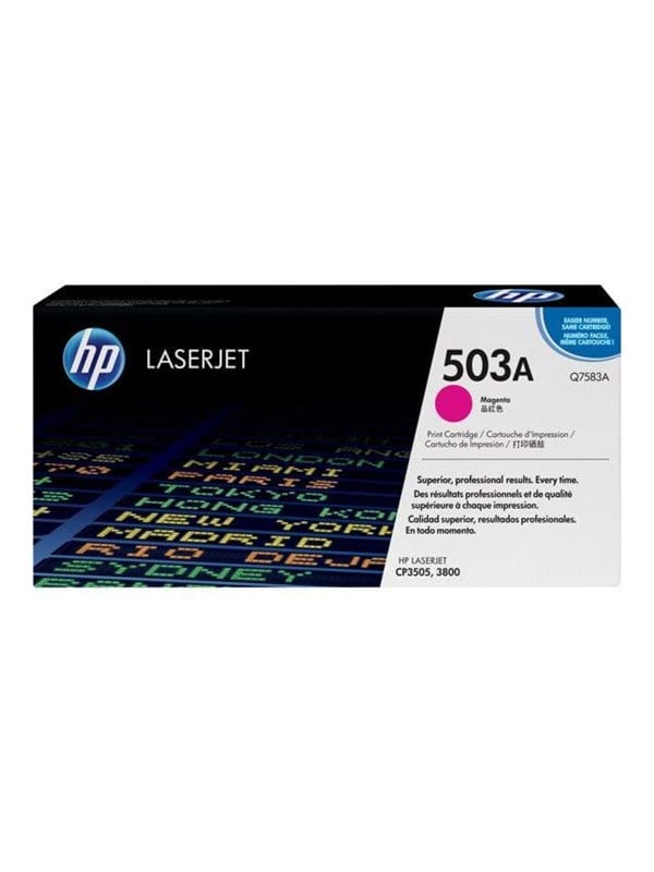 HP 503A / Q7583A Magenta Toner - Lasertoner Magenta Blaek Toner Forbrugsstoffer