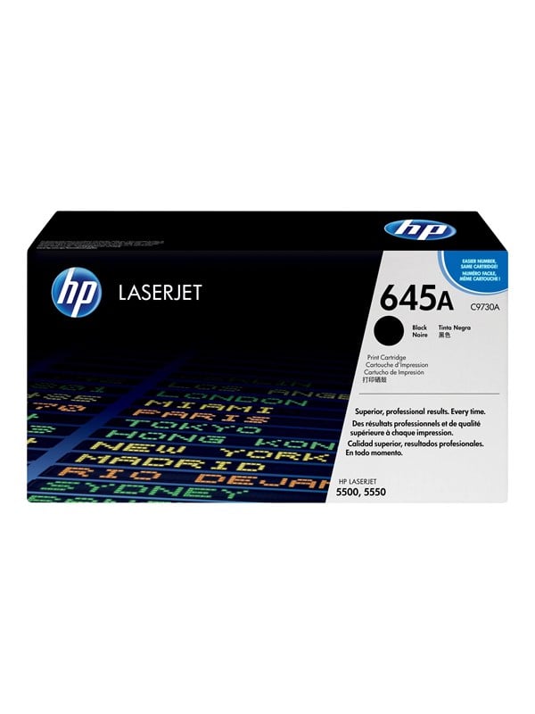 HP 645A / C9730A Black Toner - Lasertoner Sort Blaek Toner Forbrugsstoffer