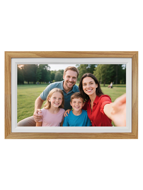 Lippa Frameo Digital Picture Frame 15.6" - Wood Digital fotoramme