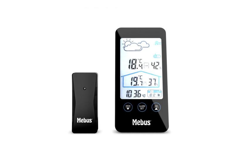 Mebus 11908 digital vejrstation Sort Batteri Husholdning og køkken > Husholdning og hvidevarer > Vejrstation og tilbehør > Vejrstation