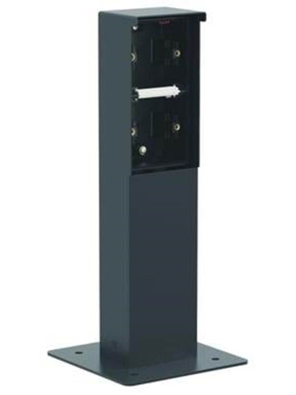 Niko-Servodan Hydro stikkontaktsøjle med 2 modul inkl. flange til montage