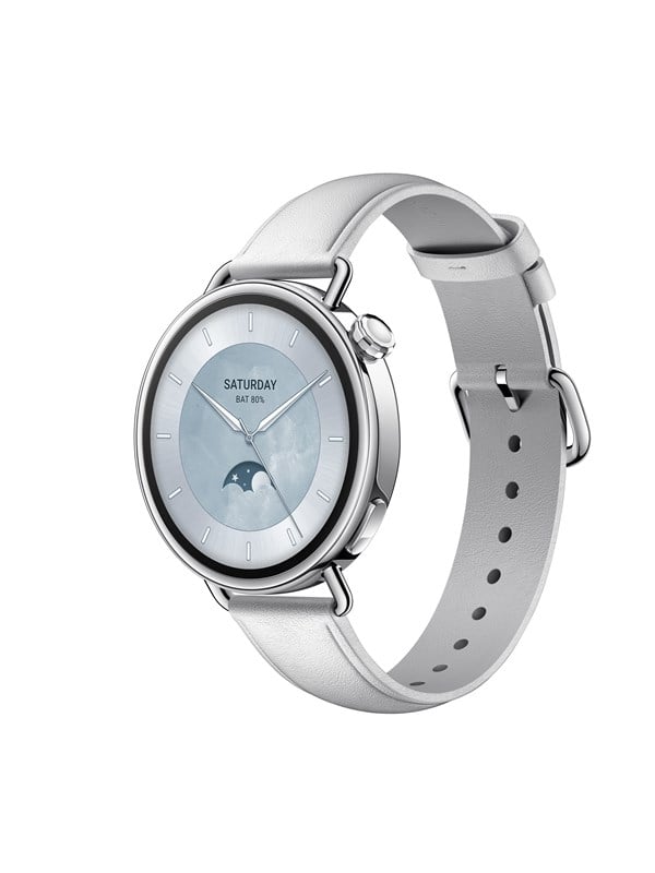 Xiaomi Watch S4 41mm - Leather Strap - White Smartwatch Sportsur Aktivitetstracker