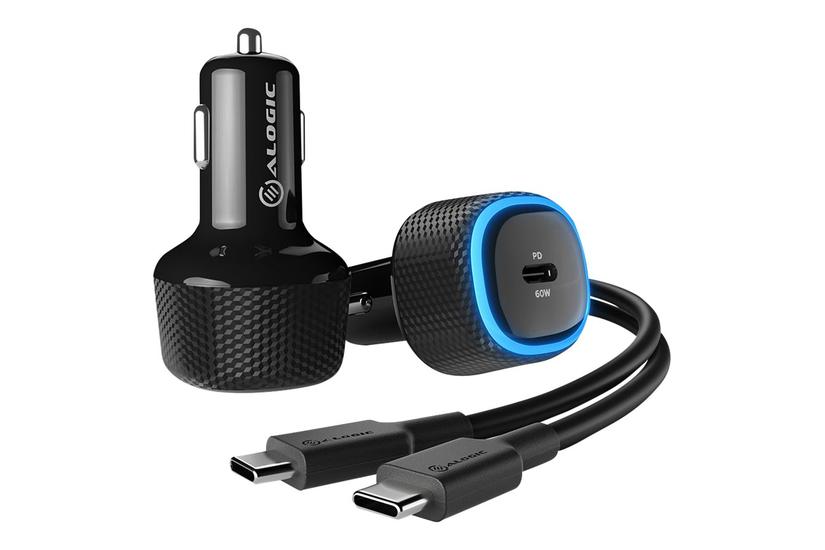 ALOGIC Rapid bilstrømsadapter - 24 pin USB-C - 60 Watt IT og elektronik > Telefoni/GPS > Mobiltilbehør > Batterier og oplader til mobiltelefoner