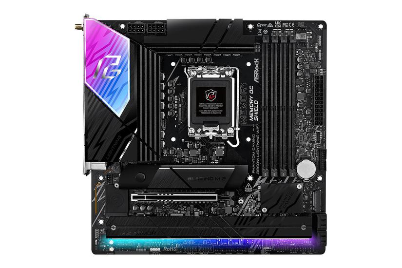 ASRock Phantom Gaming B860M LIGHTNING WIFI - bundkort - micro ATX - LGA1851 sokkel - B860 IT og elektronik > Hardware > Bundkort