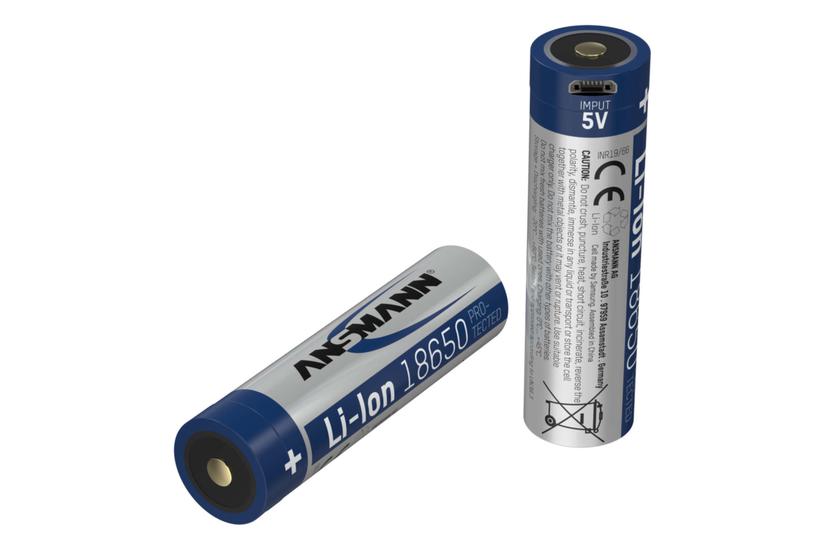 Ansmann 1307-0002 husholdningsbatteri Genopladeligt batteri 18650 Lithium-Ion (Li-Ion) IT og elektronik > Hardware > Batterier