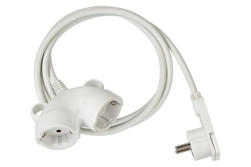 Brennenstuhl 3m Qualitäts-Kunststoff-Verlängerungskabel [Weiß