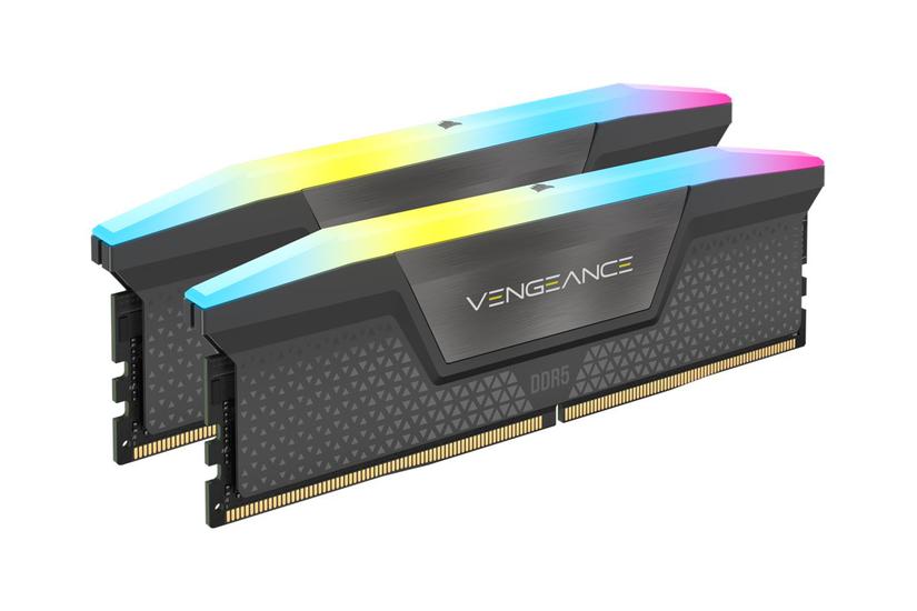 CORSAIR Vengeance RGB - 32GB:2x16GB - DDR5 RAM - 6000MHz - DIMM 288-PIN - On-die ECC - CL36 IT og elektronik > Hardware > RAM / Hukommelse