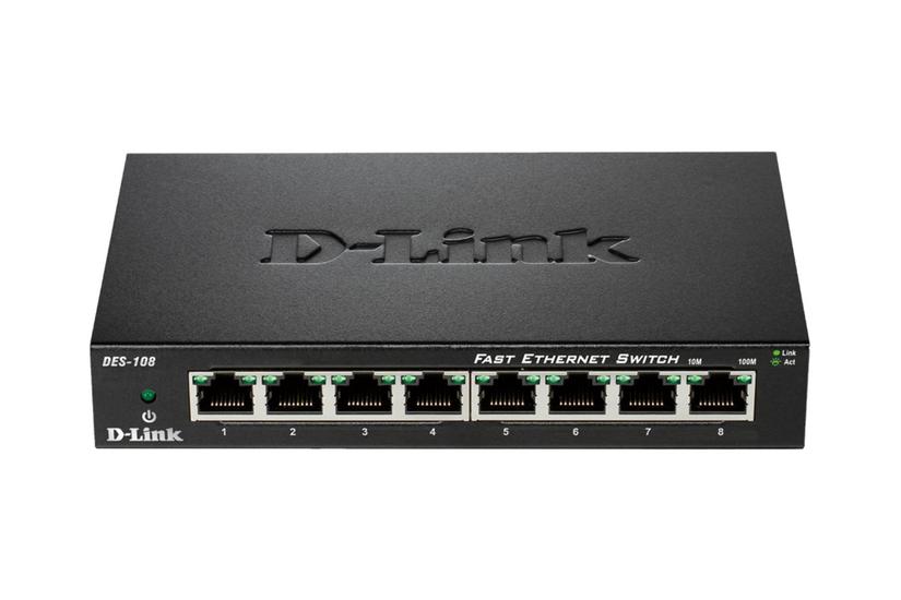 D-Link DES 108 - switch - 8 porte IT og elektronik > Netværk > Hubs og switches