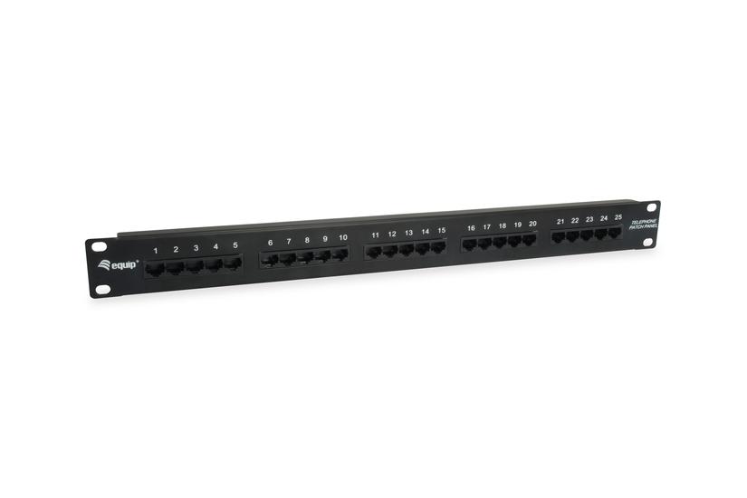 Equip 125298 patch panel 1U IT og elektronik > Netværk > Netværkskabler > Netværkskabeltilbehør > Patchpanel