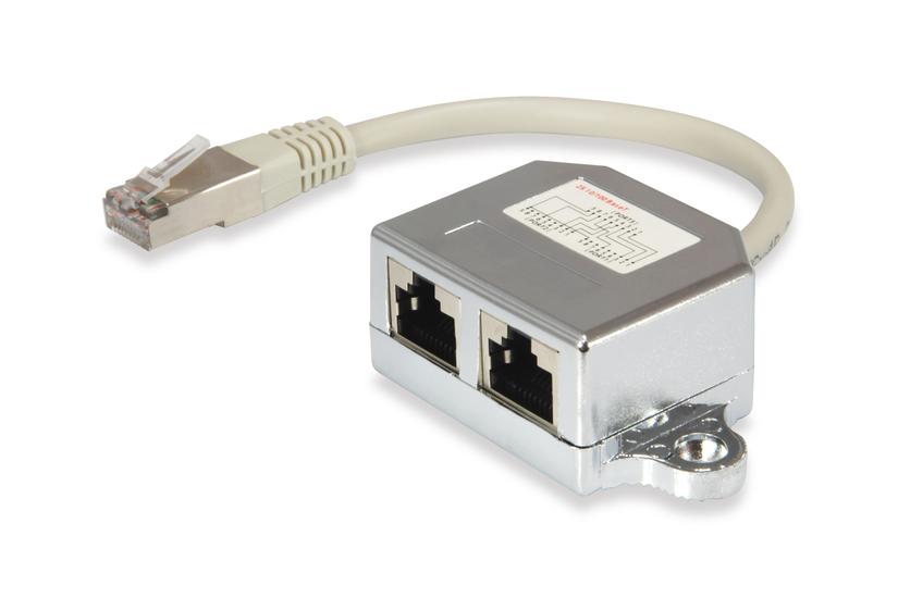 Equip 127608 netværks-splitter Sølv IT og elektronik > Netværk > Netværkskabler > Netværkskabeltilbehør