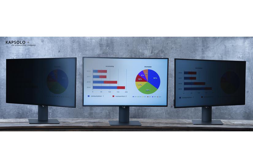 KAPSOLO Privacy 2-way aftagelig iMac 21" edge to edge Skærmbeskyttelse Skærmfilter