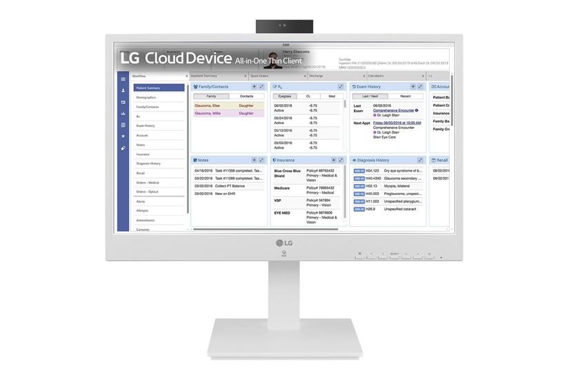 LG 24CR671N-6P - alt-i-én Pentium Silver N6005 2 GHz - 8 GB - flash 16 GB - LED 23.8" PC