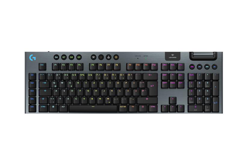 Logitech G G915 X - tastatur - LIGHTSPEED - QWERTZ - tysk - sort Indgangsudstyr Gaming > Gamer udstyr > Logitech G Pro > Logitech G pro keyboard