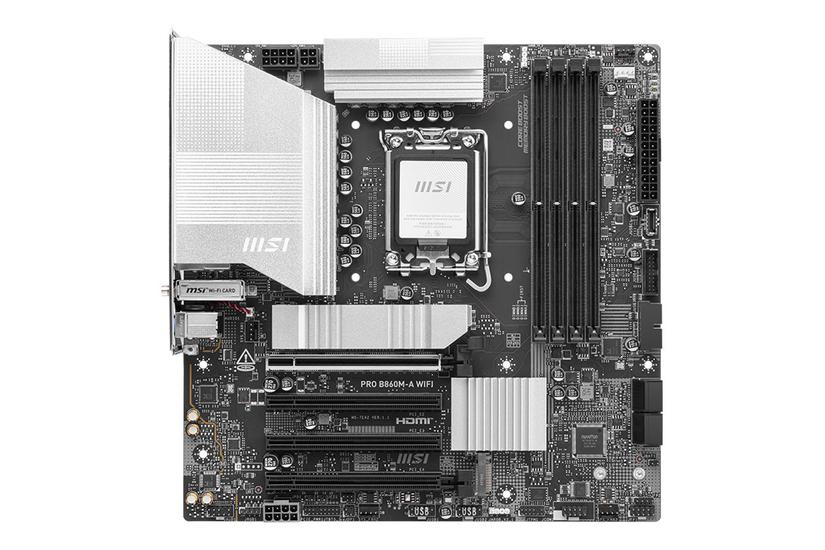 MSI PRO B860M-A WIFI - bundkort - micro ATX - LGA1851 sokkel - B860 IT og elektronik > Hardware > Bundkort
