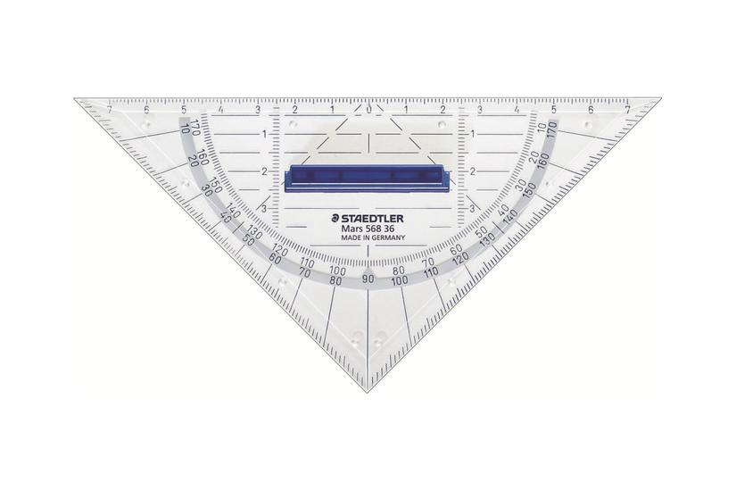 STAEDTLER Mars - triangel - 16 cm - gennemsigtig - polystyren Kontor > Skriveredskaber > Skrivetilbehør > Triangler
