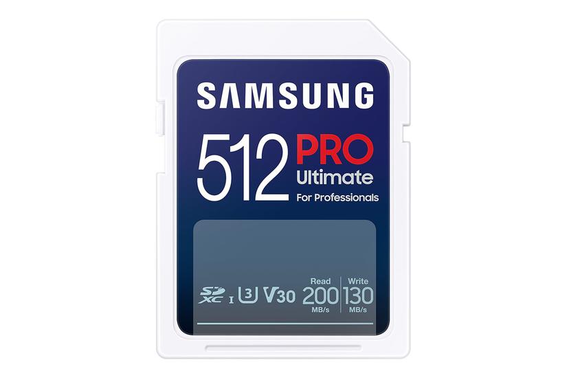 Samsung PRO Ultimate MB-SY512S - flashhukommelseskort - 512 GB - SDXC UHS-I IT og elektronik > Hardware > Lagring og backup > Flash Hukommelse > Flash Kort