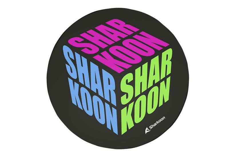 Sharkoon SKILLER SFM11 Cube - stolemåtte - rund - 120 cm - blå