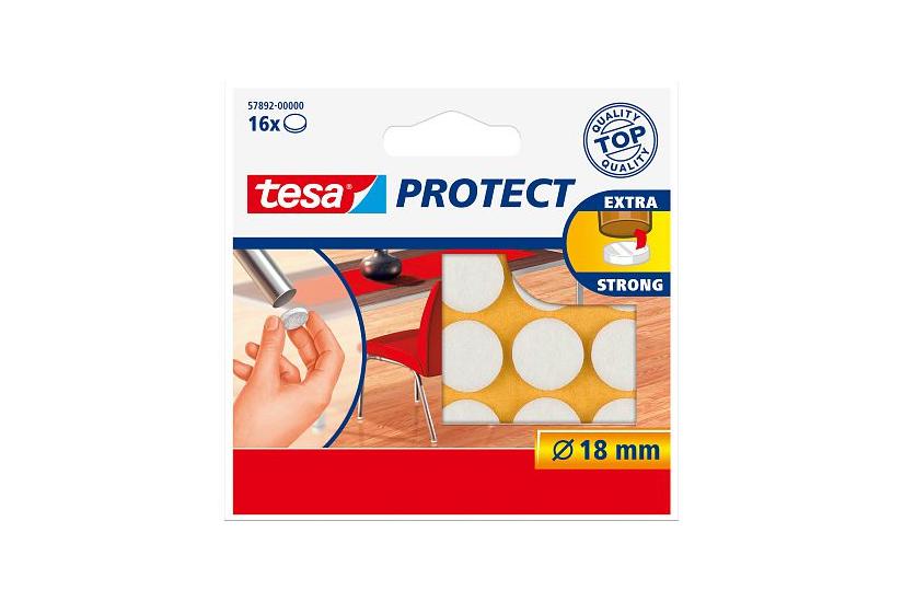 TESA 57892-00000-01 gulv-beskyttelsespude til møbel 16 stk Rund Hus og have > Hjemmet > Tilbehør og dele til møbler > Øvrige dele til møbler > Filtpuder