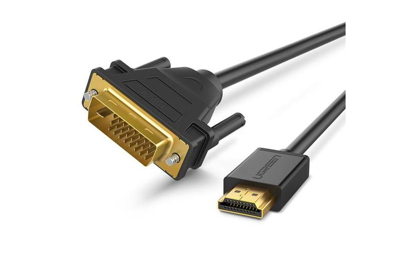 Ugreen 30116 videokabel adapter 1 m DVI HDMI Sort IT og elektronik > Hardware > Kabler > Video Kabler