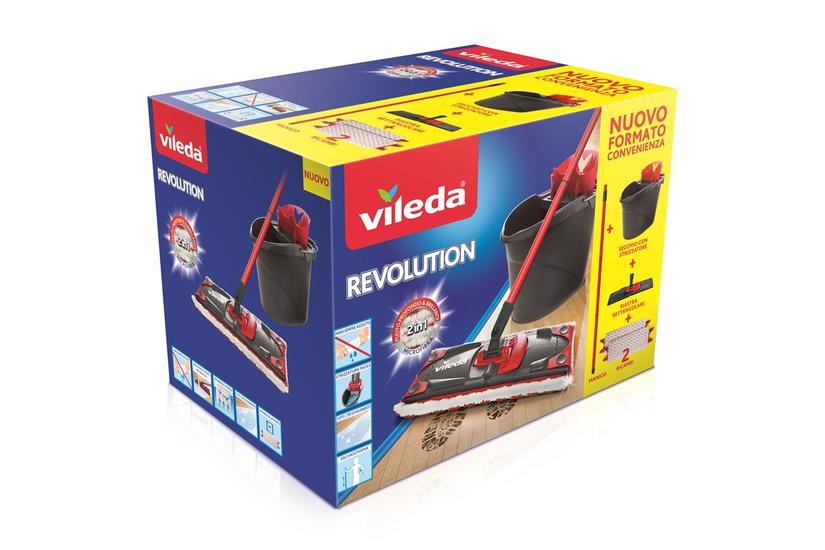 Vileda 158575 moppesystem & spand Enkelt beholder Sort
