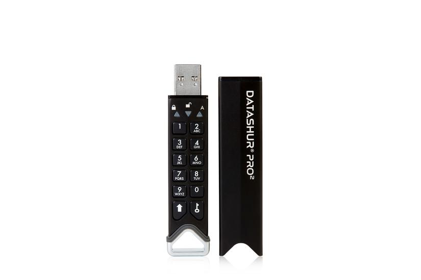 iStorage datAshur PRO2 USB-nøgle 256 GB USB Type-A 3.2 Gen 1 (3.1 Gen 1) Sort IT og elektronik > Hardware > Lagring og backup > USB-stick