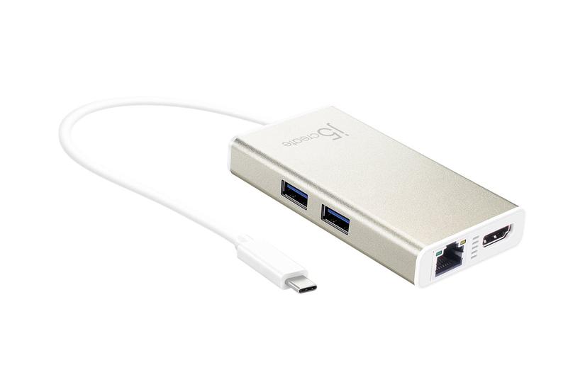 j5create JCA374 - dockingstation - USB-C 3.1 - HDMI - 1GbE PC