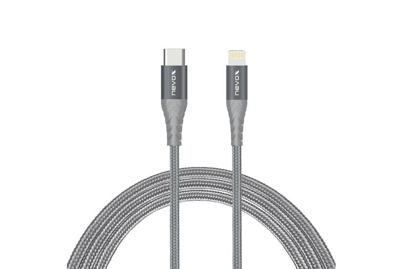 nevox 1885 Lightning kabel 1 m Grå