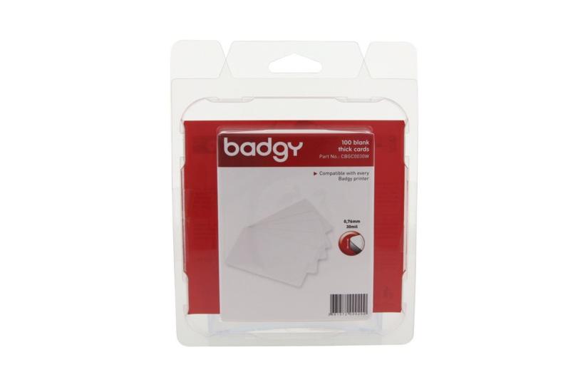 Badgy - kort - 100 kort IT og elektronik > Scan/Print > Papir til print > Visitkort