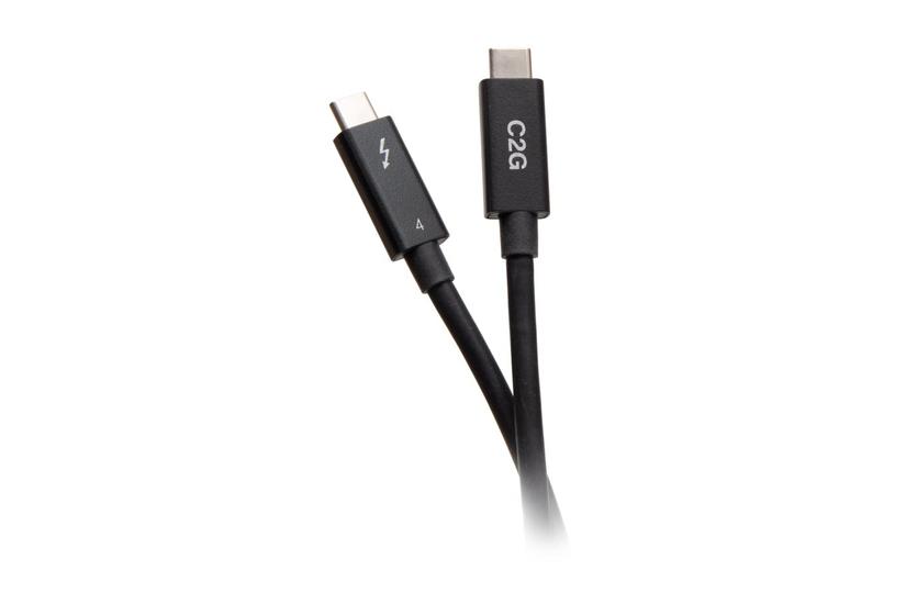C2G 2.5ft Thunderbolt 4 USB C Cable - USB C to USB C - 40Gbps - M/M - Thunderbolt kabel - 24 pin USB-C til 24 pin USB-C - 76 cm IT og elektronik > Hardware > Kabler > Thunderbolt kabel