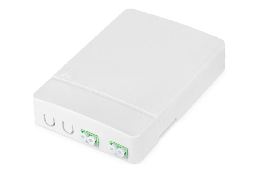 DIGITUS fiberoptisk distributionsboks - with 2 x LC/APC duplex couplers IT og elektronik > Netværk > Netværkskabler > Netværkskabeltilbehør