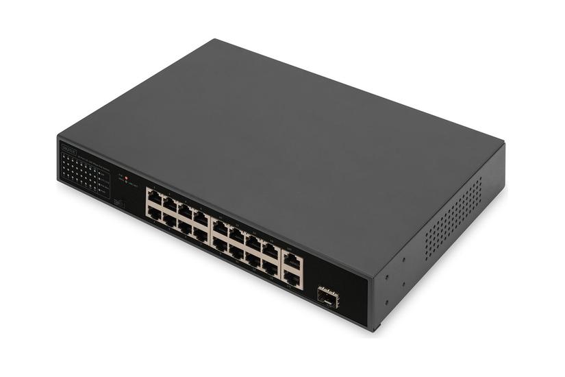 DIGITUS - switch - 16 porte - ikke administreret - monterbar på stativ IT og elektronik > Netværk > Hubs og switches