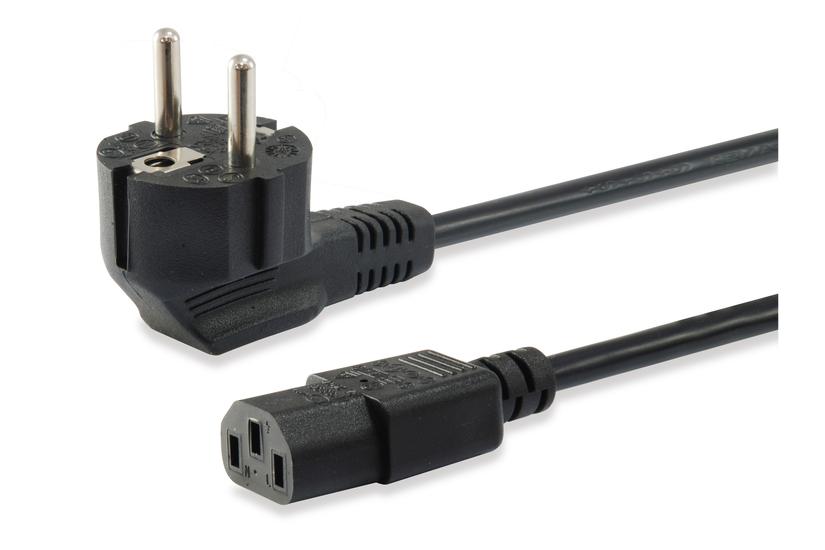Equip 112121 el-ledning Sort 3 m IEC C13 CEE7/7 IT og elektronik > Hardware > Kabler > Strømkabler
