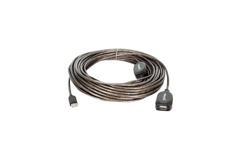 Manhattan 150958 USB-kabel USB 2.0 20 m USB A Sort IT og elektronik > TV/Hi-Fi > Tilbehør til TV og Hi-Fi > Signalforstærkere