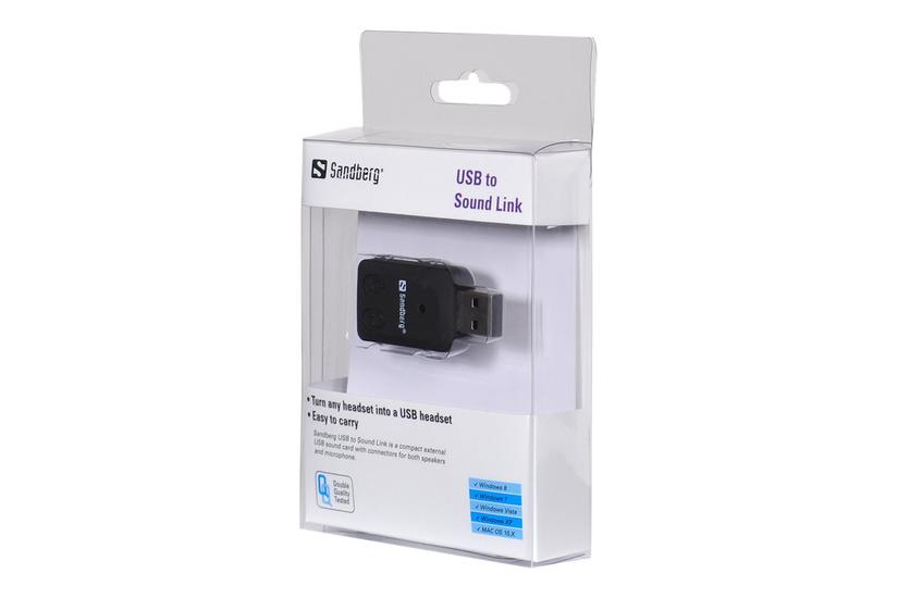 Sandberg USB to Sound Link lydkort - USB IT og elektronik > Hardware > Lydkort