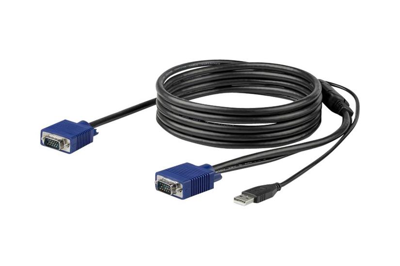 StarTech.com 10 ft. (3 m) USB KVM Cable for StarTech.com Rackmount Consoles - VGA and USB KVM Console Cable (RKCONSUV10) - video / USB kabel - 3 m IT og elektronik > Hardware > KVM > KVM Kabler