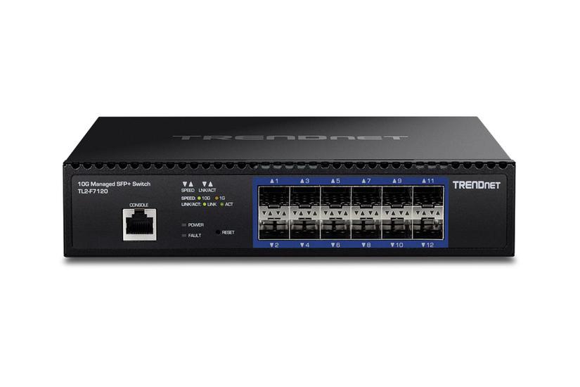TRENDnet TL2-F7120 - switch - 12 porte - Administreret - monterbar på stativ - TAA-kompatibel IT og elektronik > Netværk > Hubs og switches
