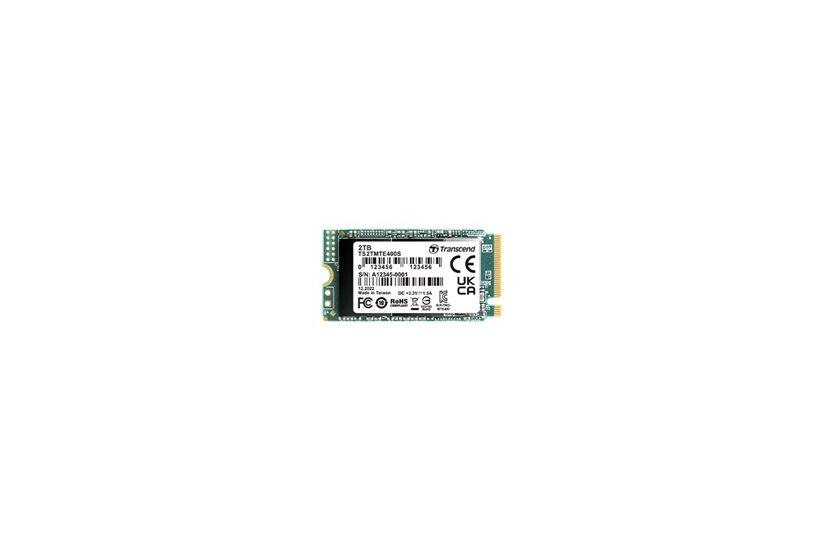Transcend TS2TMTE400S - 2 TB - SSD - PCI Express 3.0 x4 (NVMe) - M.2 Card IT og elektronik > Hardware > Harddiske og SSD'er > SSD (Solid State Drive) > Interne solid state-drev