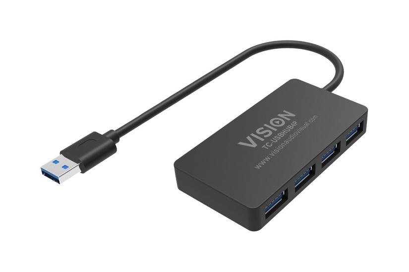 Vision - hub - 4 porte IT og elektronik > Hardware > Kabler > USB Hubs