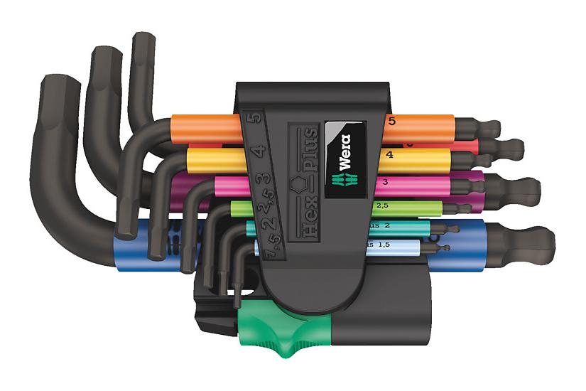 Wera 05133164001 unbrako nøgle L-formet unbrakonøglesæt Metric 9 stk Hus og have > Værktøj > Håndværktøj > Nøgler > Unbrakonøgle