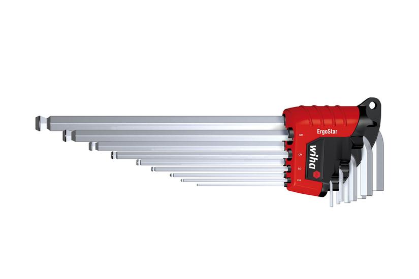 Wiha 369R L-formet unbrakonøglesæt Metric 9 stk Hus og have > Værktøj > Håndværktøj > Nøgler > Unbrakonøgle