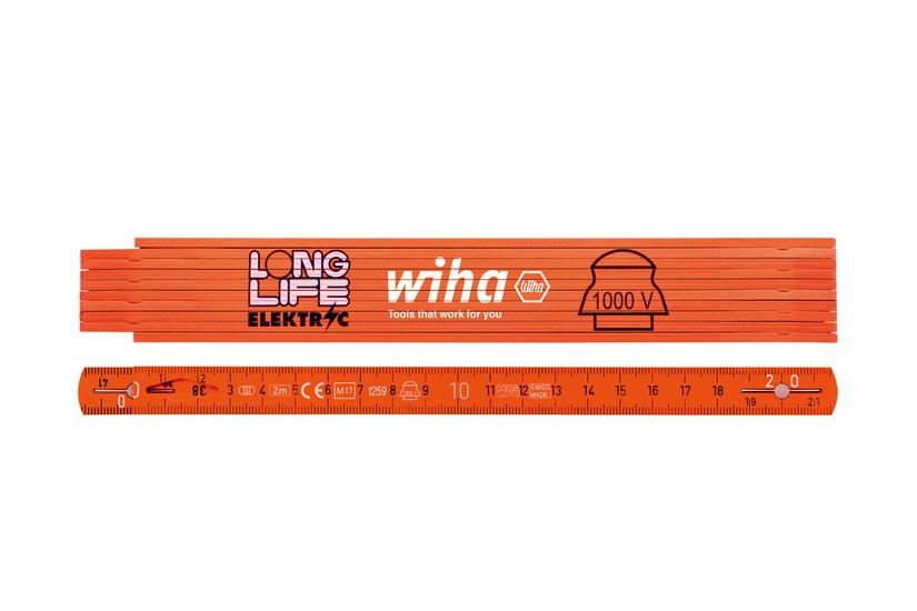 Wiha 42068 tommestok 2 m Hus og have > Værktøj > Håndværktøj > Opmåling > Tommestok